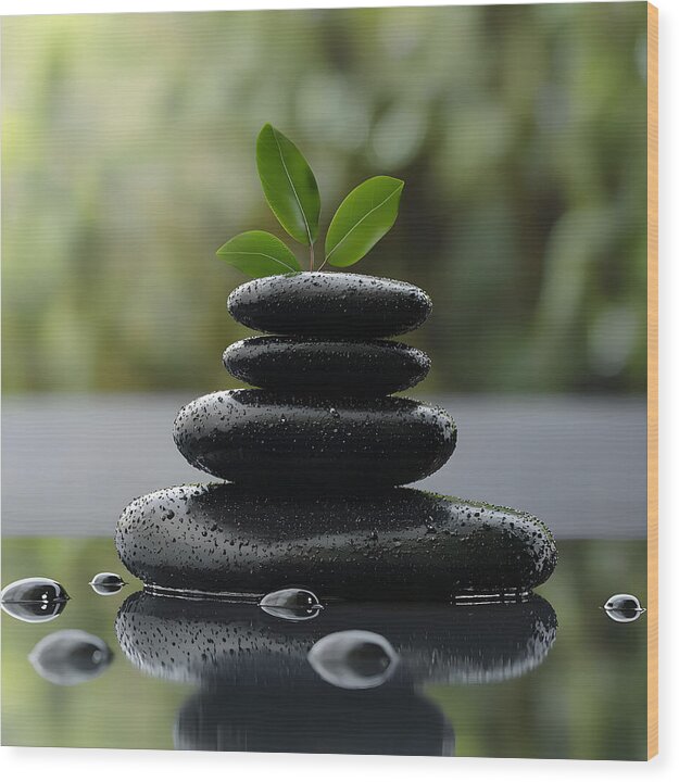 Stones of Tranquility - Wood Print