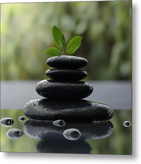 Stones of Tranquility - Metal Print