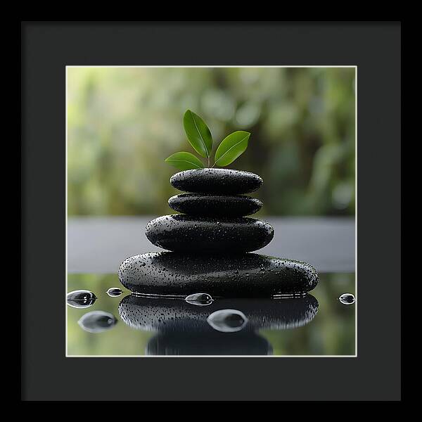 Stones of Tranquility - Framed Print