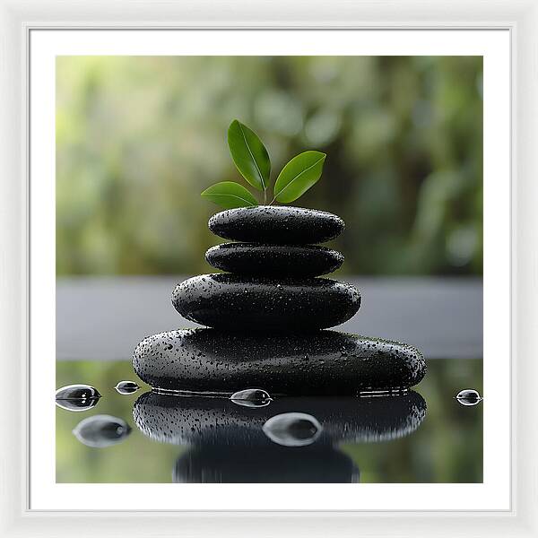 Stones of Tranquility - Framed Print