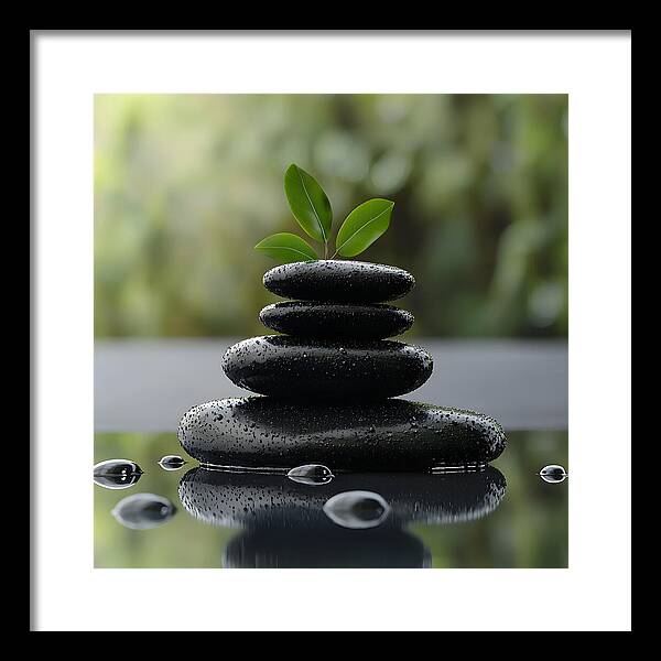 Stones of Tranquility - Framed Print