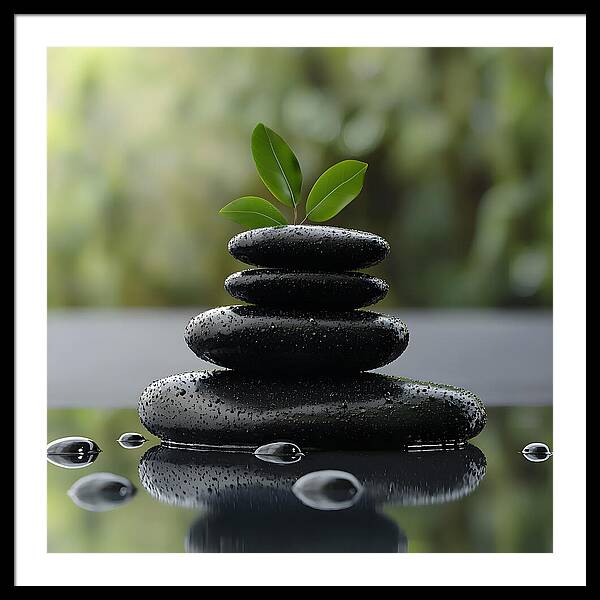 Stones of Tranquility - Framed Print