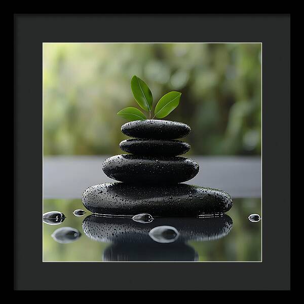 Stones of Tranquility - Framed Print
