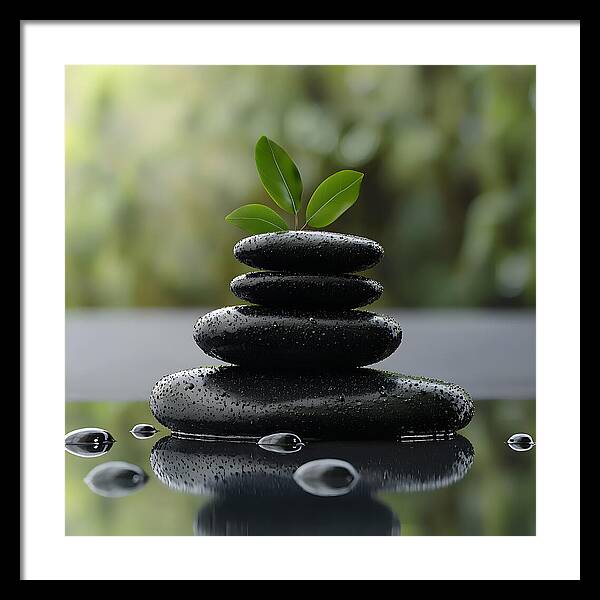 Stones of Tranquility - Framed Print