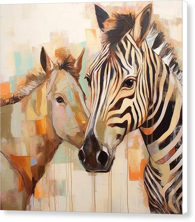 Stripes and Solids - Canvas Print
