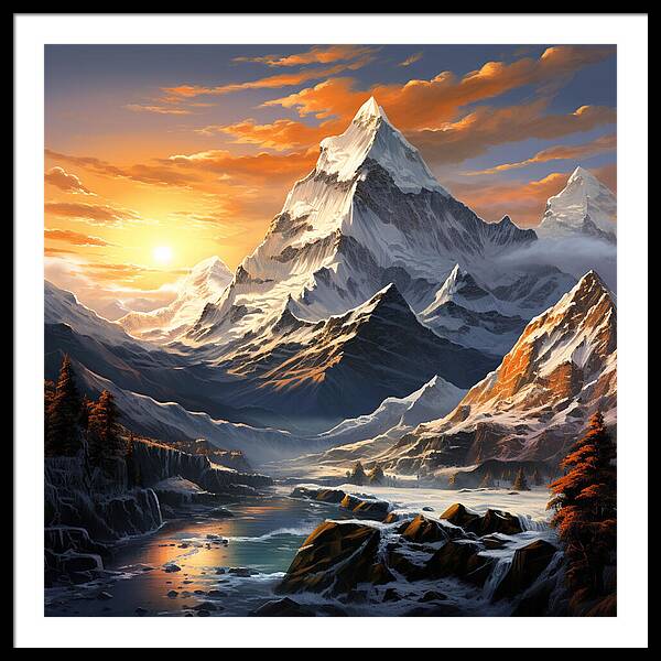 Summit Glory - Framed Print