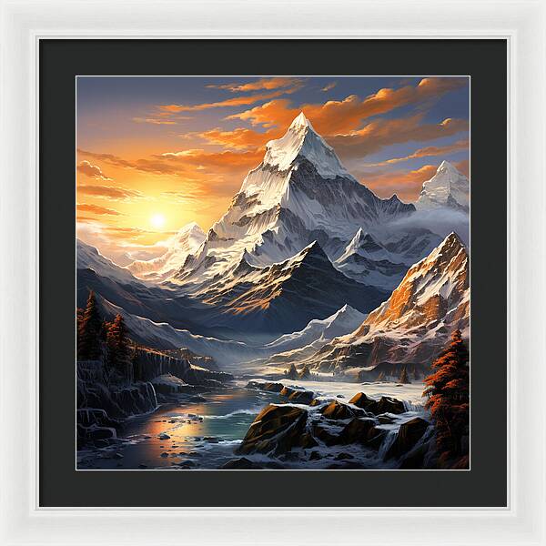 Summit Glory - Framed Print