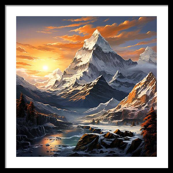 Summit Glory - Framed Print