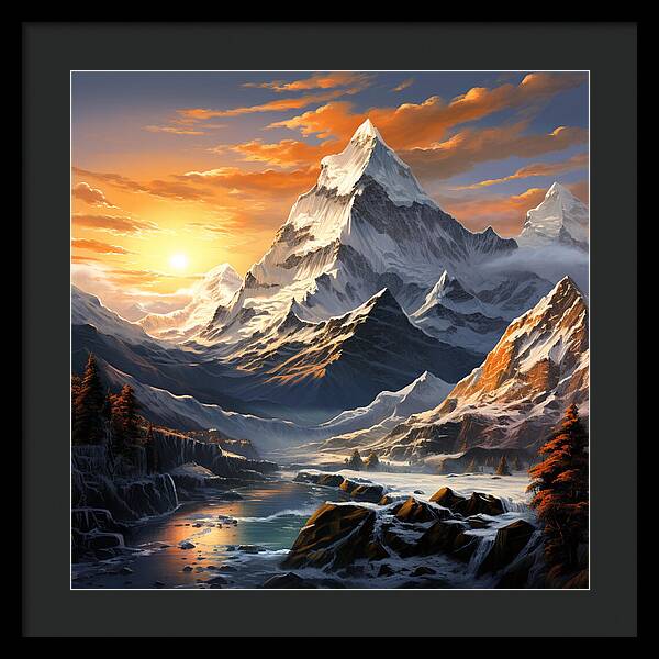 Summit Glory - Framed Print