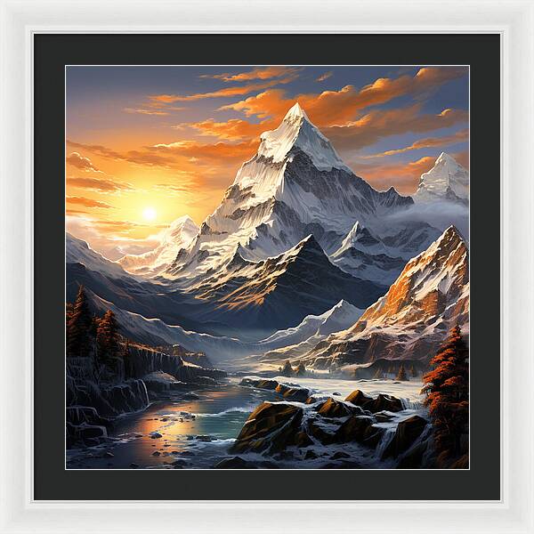 Summit Glory - Framed Print