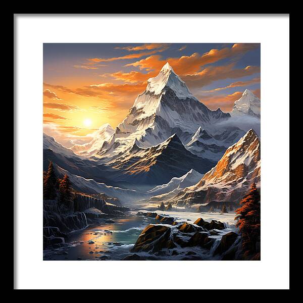 Summit Glory - Framed Print