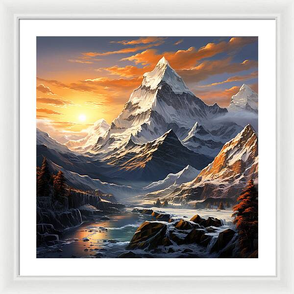 Summit Glory - Framed Print