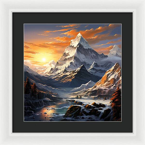 Summit Glory - Framed Print