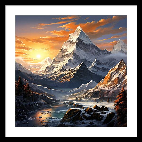 Summit Glory - Framed Print