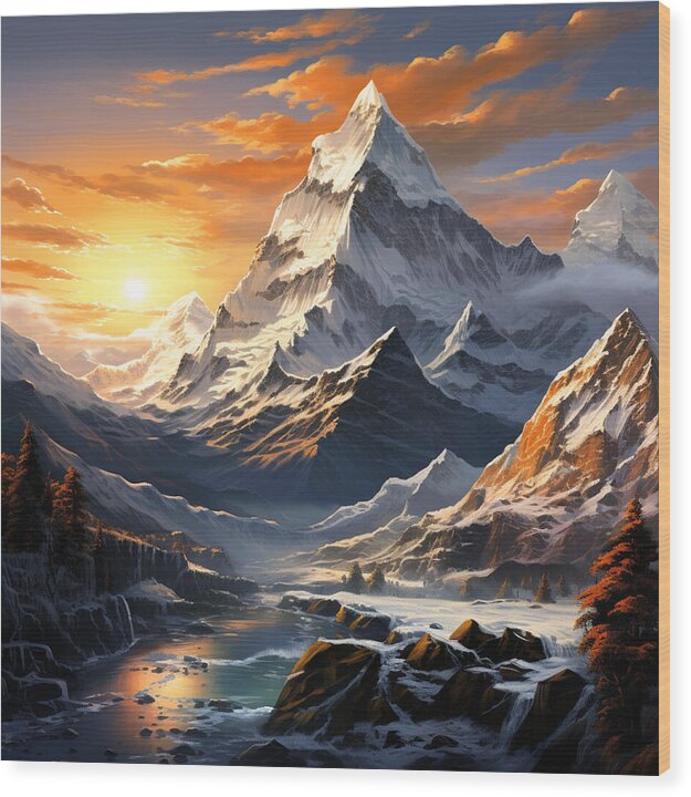 Summit Glory - Wood Print