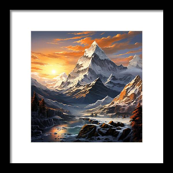 Summit Glory - Framed Print