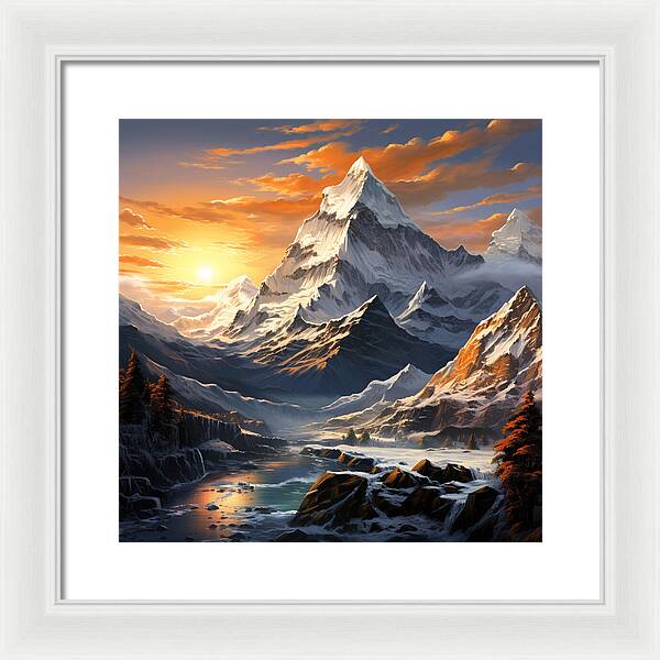 Summit Glory - Framed Print