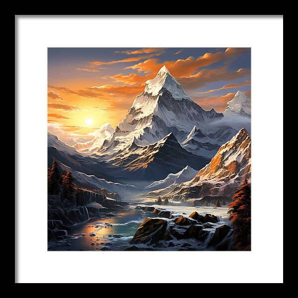 Summit Glory - Framed Print