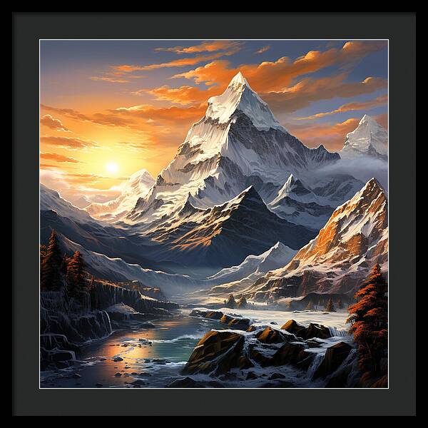 Summit Glory - Framed Print