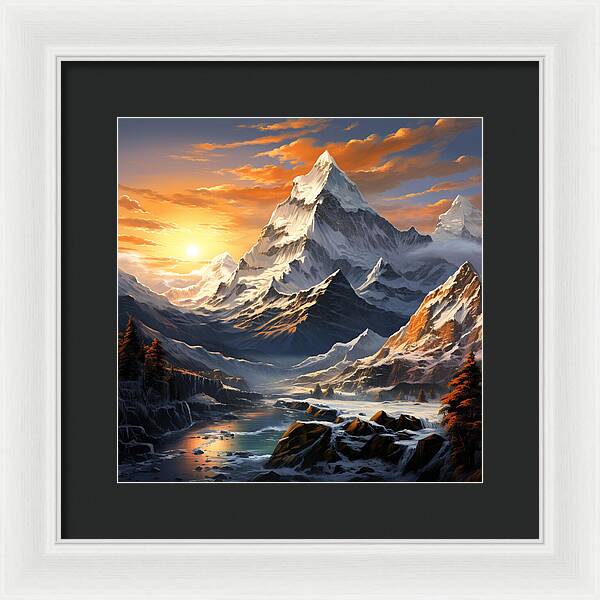 Summit Glory - Framed Print