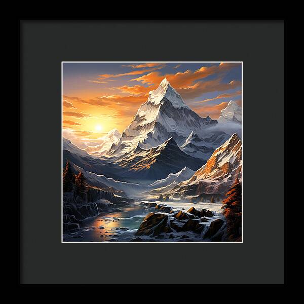 Summit Glory - Framed Print
