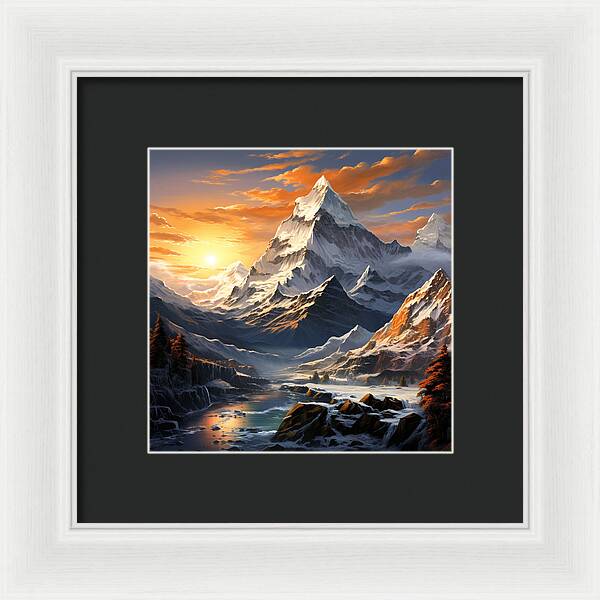 Summit Glory - Framed Print