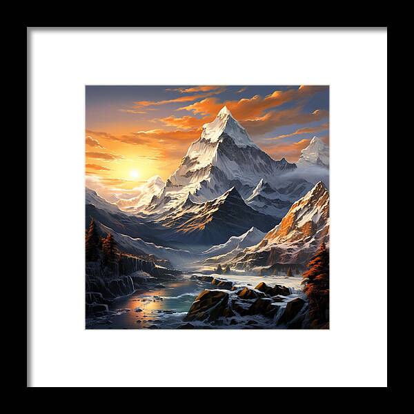 Summit Glory - Framed Print