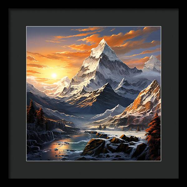 Summit Glory - Framed Print