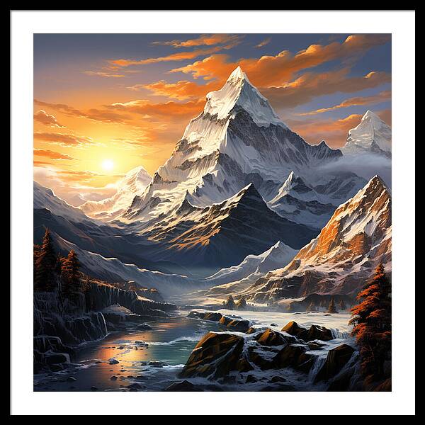 Summit Glory - Framed Print