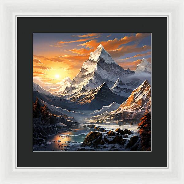 Summit Glory - Framed Print