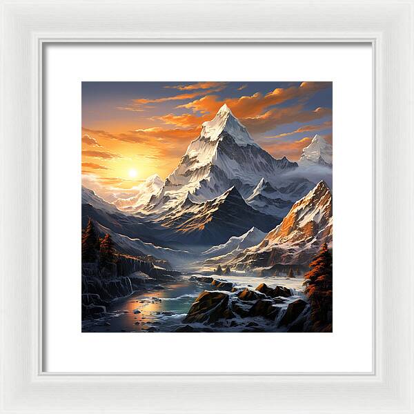 Summit Glory - Framed Print
