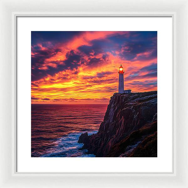 Sunset Sentinel - Framed Print