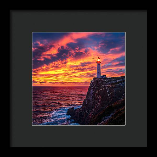 Sunset Sentinel - Framed Print
