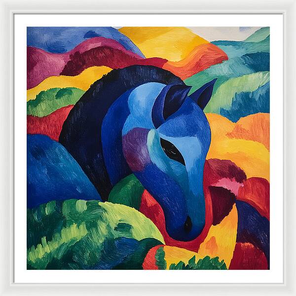 The Blue Steed - Framed Print