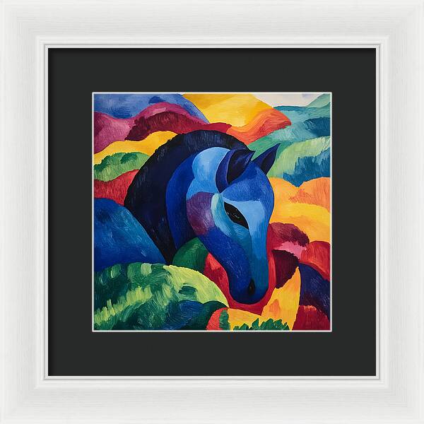 The Blue Steed - Framed Print