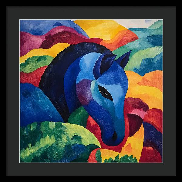The Blue Steed - Framed Print