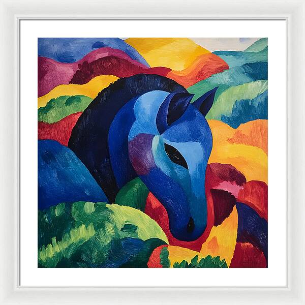 The Blue Steed - Framed Print