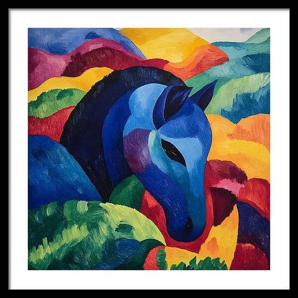 The Blue Steed - Framed Print