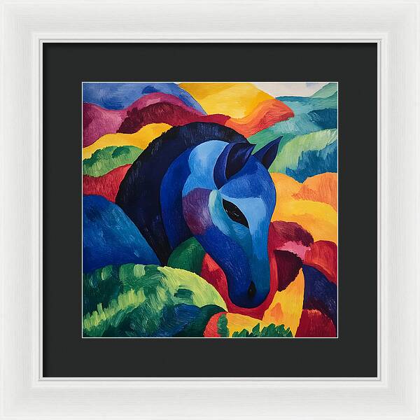 The Blue Steed - Framed Print