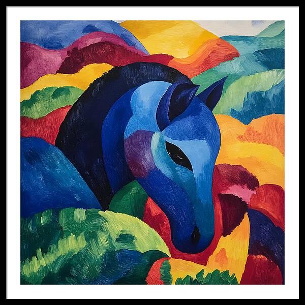 The Blue Steed - Framed Print