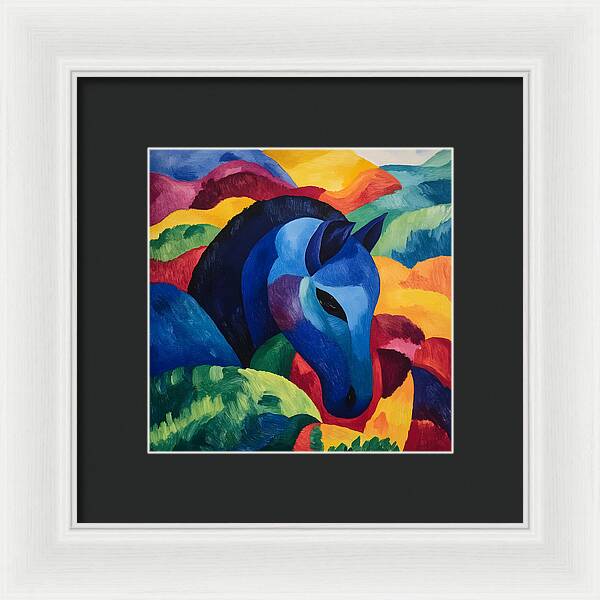 The Blue Steed - Framed Print