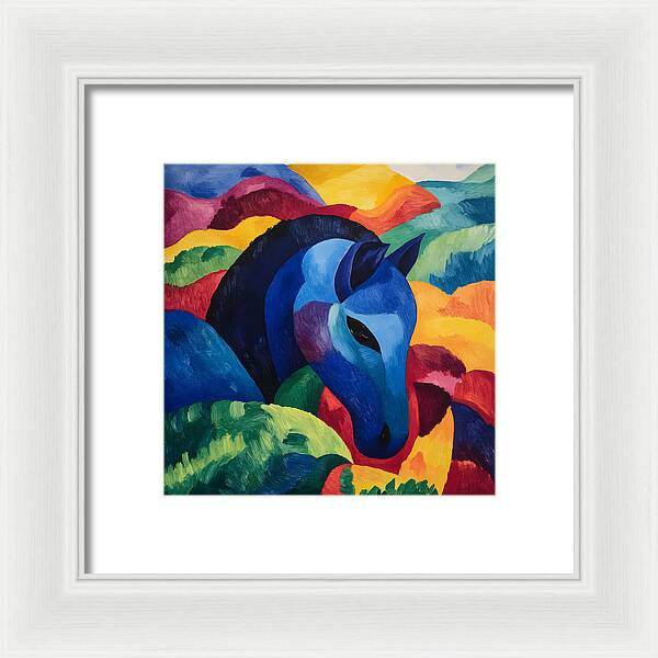 The Blue Steed - Framed Print