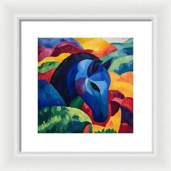 The Blue Steed - Framed Print