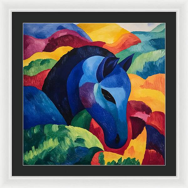 The Blue Steed - Framed Print
