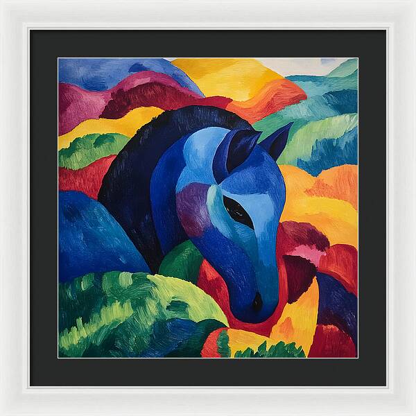 The Blue Steed - Framed Print