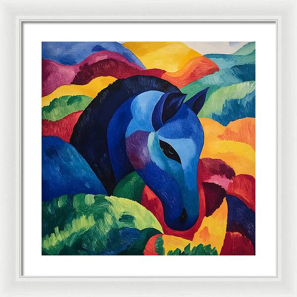 The Blue Steed - Framed Print