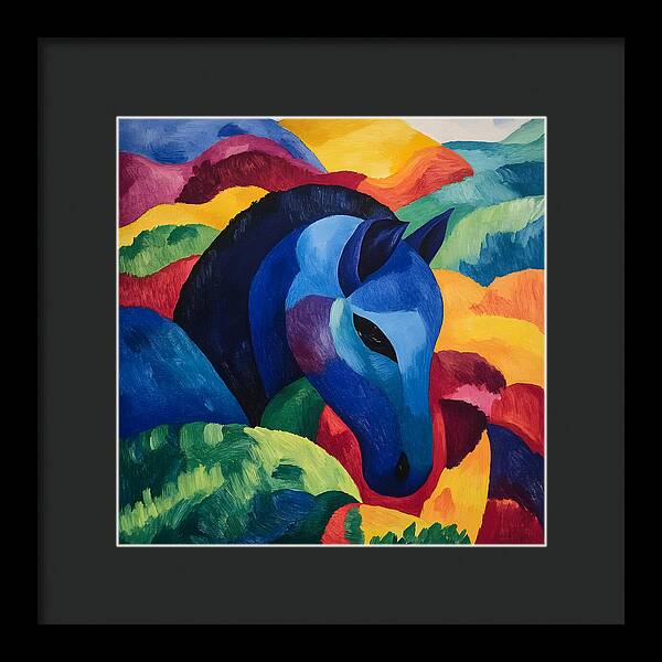 The Blue Steed - Framed Print