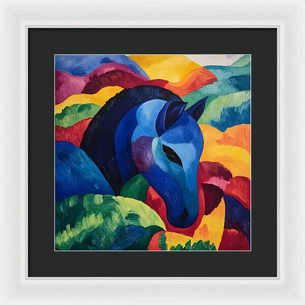 The Blue Steed - Framed Print