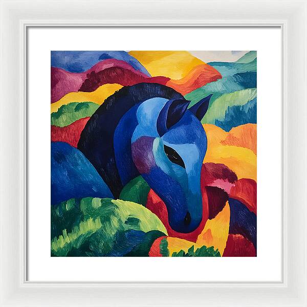 The Blue Steed - Framed Print