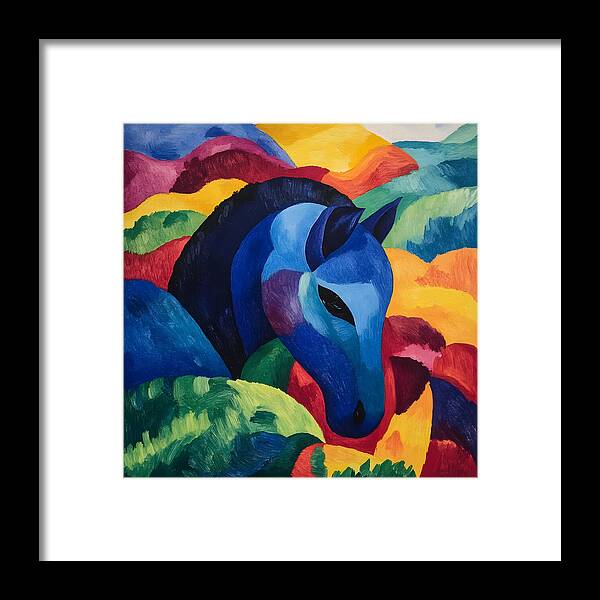 The Blue Steed - Framed Print